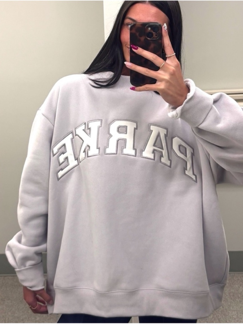 PARKE Pullover Sweatshirt in Light Lavender